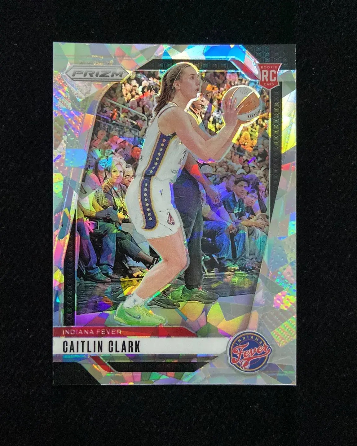 2024 Panini WNBA Prizm Caitlin Clark RC Ice Prizm Fever Rookie #22 XXS -JW62