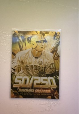 2020 Topps Fire - Shattering Stats Shohei Ohtani #SS-13 Gold Minted
