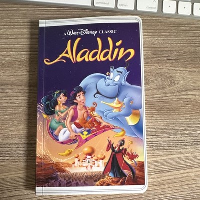 Walt Disney Aladdin VHS Tape Look Alike Notebook