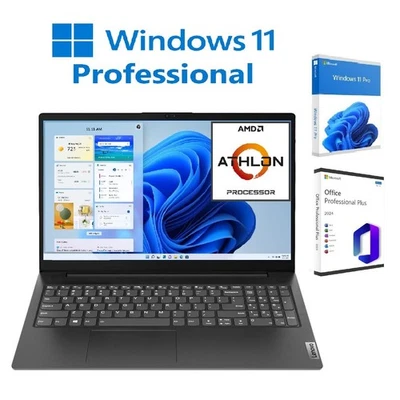 15,6" Notebook Lenovo V15 AMD 7120U 3,5Ghz 8/256GB Windows 11 MS- Office 2024Pro