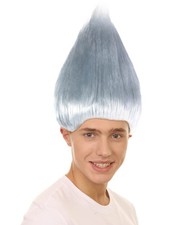 Adult Unisex Multiple Color Options Straight Cosplay Halloween Troll Wig, Syn...