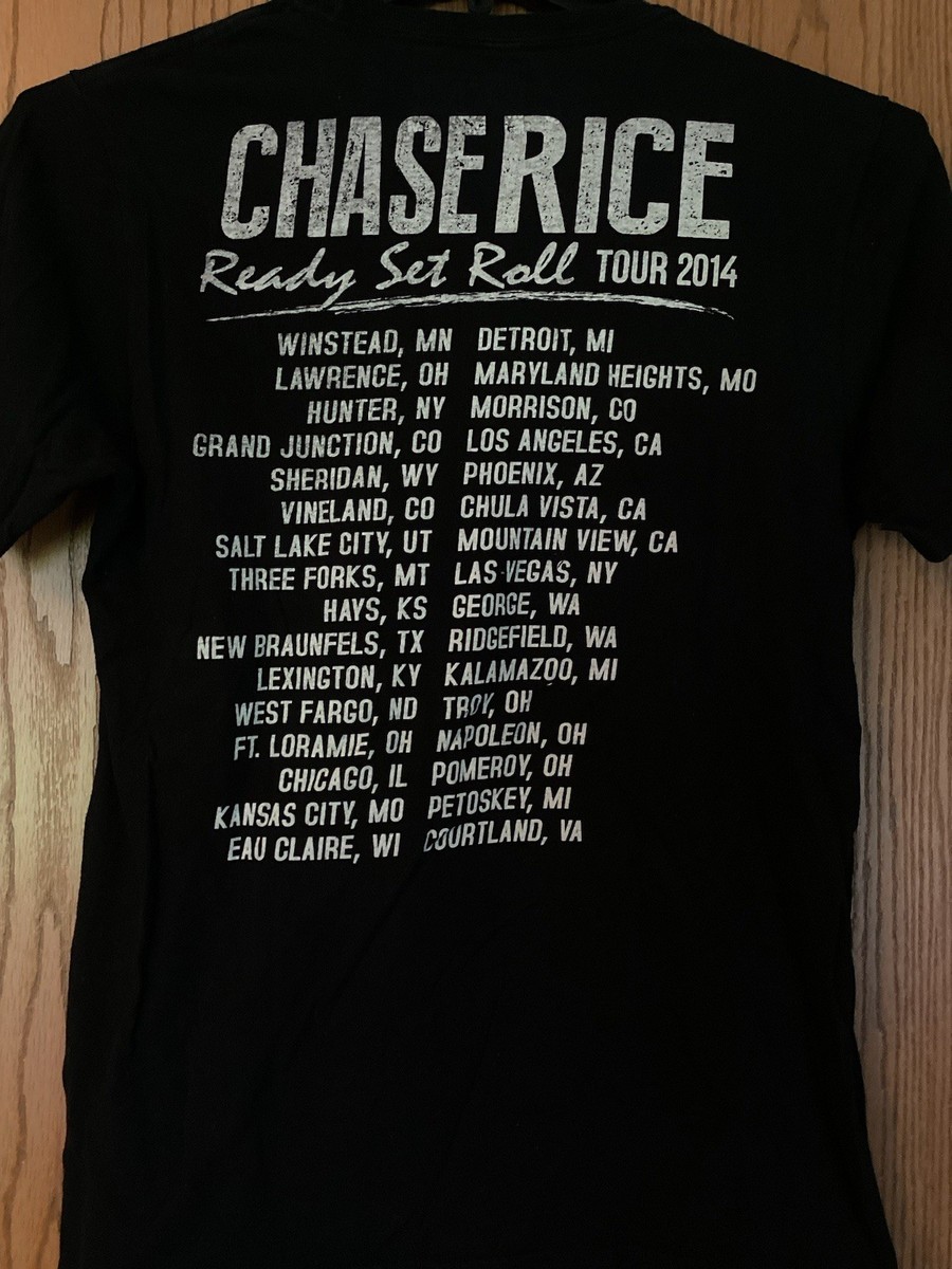 Chase Rice - Tour 2014 - Black Shirt - 2 Sided - S - Chase Rice Official Merch. View 2