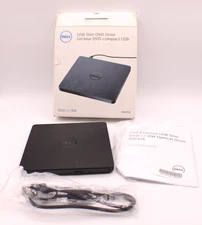 Dell Slim DVD +/- RW Drive Compact USB DW316 Setup CD Manual Cords New Open Box