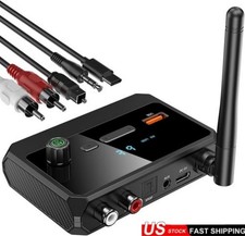 Bluetooth 5.3 Audio Receiver with Hi-Fi DAC  aptX, Optical/USB/RCA/AUX Adapter