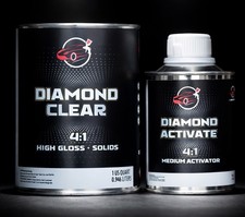Diamond Clear 41 Auto 2k High Gloss High Solid Air Dry Clearcoat Quart Kit