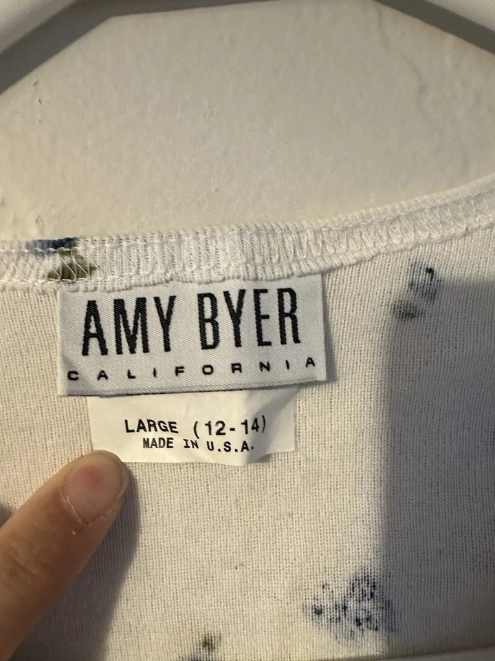 Manga Corta Vintage Niños Amy Byer Flor Mangas Cortas Talla 12-14 Foto 4 de 4