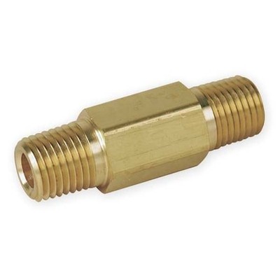 Parker 2-2 Mhln-B 2.0 Brass Pipe Fitting, Mnpt X Mnpt, 1/8'' Pipe Size