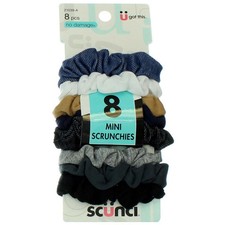 4 Pack Scunci No Damage Mini Hair Scrunchies, 8 Ct