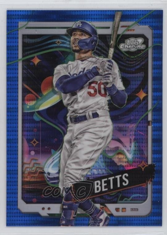2024 Topps Cosmic Chrome Blue Moon Refractor /99 Mookie Betts #53