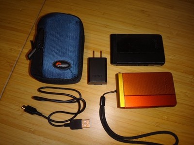 SONY Cyber-shot DSC-TX30 18.2MP CMOS Vintage Digital Camera -100% Working Orange