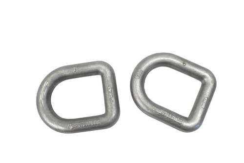 Lot Of 2 USCC 1" Galvanized Steel Heavy Duty D-Ring Down Anchors MBS 47000LBS