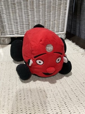 Baby First TV Tec The Tractor Red Plush Stuffed Toy Smile
