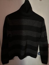 Banana Republic Men  s Italian Wool-Blend Ribbed Turtleneck Sweater  Small