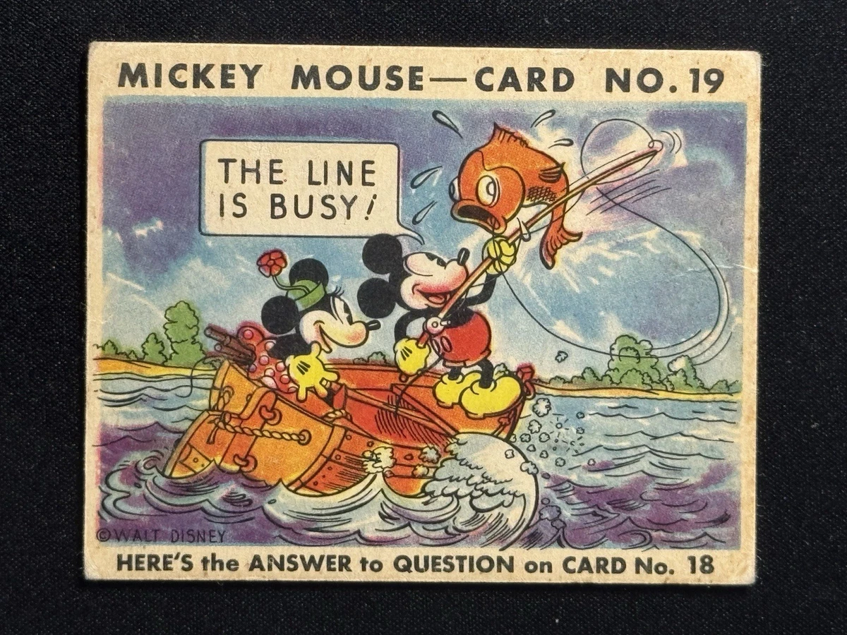 Mickey Mouse (R89) Collectable Trading Cards with Vintage for sale