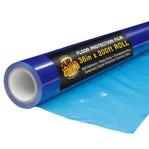Floor Protection Film, 36" x 200' Roll - Self Adhesive Cover, Paint Spills, Dust - product listing photo