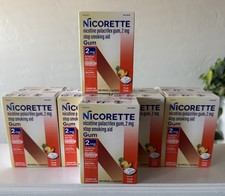 LOT OF 10 Nicorette 2mg Nicotine Gum Fruit Chill 100 Pieces 11/28 - SHIPS TODAY