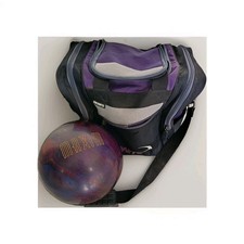 Ebonite Maxim 10lb Purple Marbled Bowling Ball & Ebonite Carry Bag USA