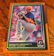 2025 Panini Donruss - Optic Spencer Arrighetti #47 Orange Prizm 117/199