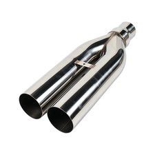 2.5 Inlet 3 Outlet Blast Pipes Exhaust Muffler Tips Stainless Steel Universal 2.5 Inlet 3 Outlet Blast Pipes Exhaust Muffler Tips Stainless Steel Universal