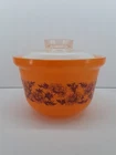Vintage Agee Crown Pyrex African Fantasy Deep Tubby & Lid RARE