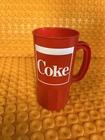 Vintage Coke Coca Cola plastic mug Super Liter