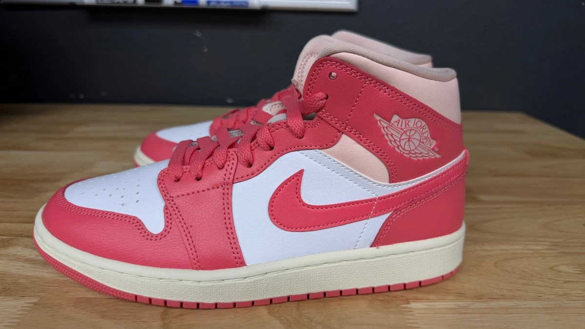 Jordan 1 Mid Strawberries & Cream W for sale | eBay