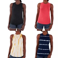 Member's Mark Women's Sleeveless Rib Cutaway Fitted Tank Top