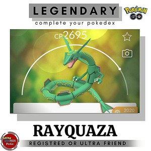 Rayquaza Pokemon Go 30 Days Friendship Ebay