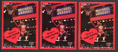 THREE 1989 Cleo Valentines Michael Jordan Jump Inc. Have A High Flying Day!
