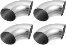 4Pcs Exhaust OD 2 Inch 90 Degree 1.2mm Thickness Mandrel Bend Elbow SS304
