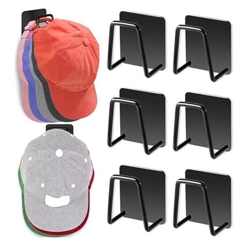 Porte-chapeaux Acrylique Pour Casquettes De Baseball - Support 7 Places, Antidérapant - Gain De Place, Pas D'installation - 6