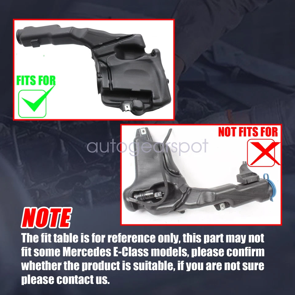 Depósito de líquido para lavadora de parabrisas Fit Mercedes-Benz W204 C250 C300 C350 Foto 2 de 4