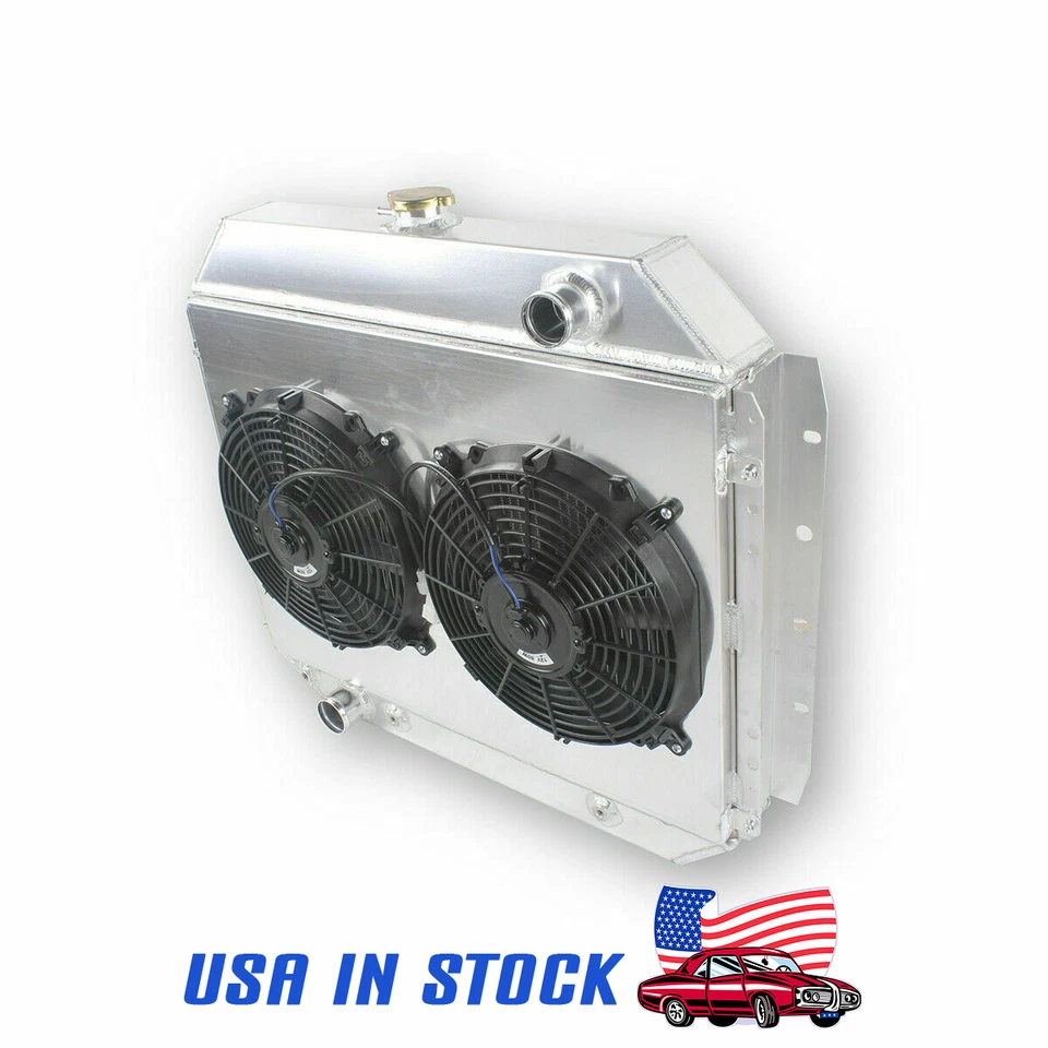Ventilador de radiador de 4 filas para 66-79 1978 1977 Ford F100 F150 F250 F350 78-79 Bronco V8 Foto 2 de 4