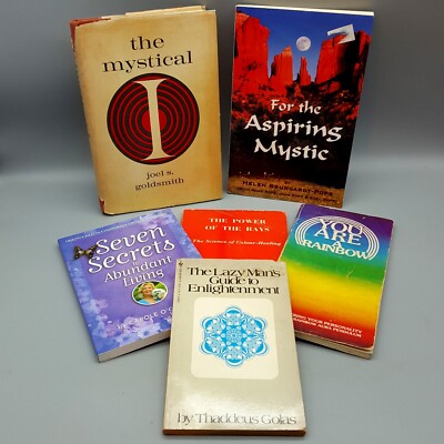 Lot Of 6 Books Spirituality, Enlightenment, Mysticism, and Self-Fulfillment