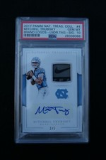 2017 National Treasures Brand Logos Laundry Tag RC Mitchell Trubisky PSA 10 #2/5