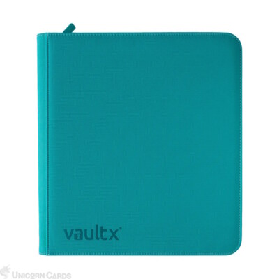 Vault X: Premium 12-Pocket Exo-Tec® Zip Binder XL Ocean Blue : 26