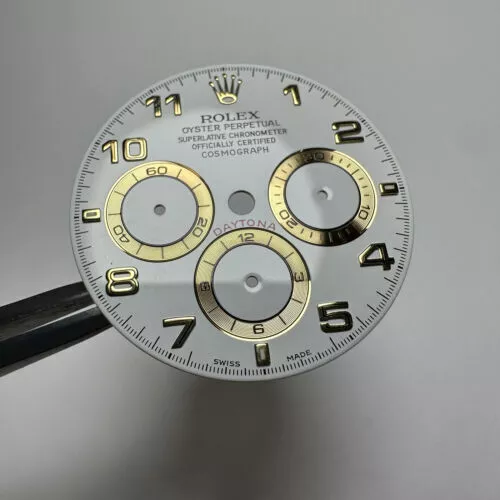 Rolex Daytona 16518 16528 Arab Indexes Dial Luminova Whiye - Picture 2 of 3