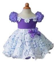 Jenniferwu Pageant Party Princess Birthday Dresses Tulle Tutu Dress for Girls