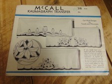 Vtg 1935 McCalls Kaumagraph Transfers - Cut W...