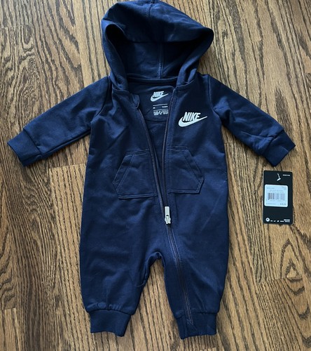 NUOVA TUTA CON CAPPUCCIO AIR NIKE BAMBINI E RAGAZZE REGALO BLUE MARINA. 0-12 mesi - Foto 4 di 10