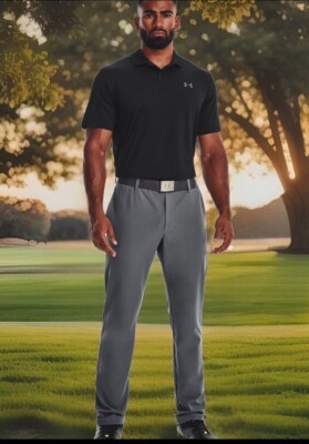 Mens Pants Under Armour Gray Golf Pants Under Armour Men's UA Golf