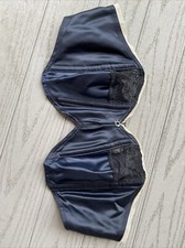 Vintage Lingerie Bra, The English Rose, Nylon Size 36B Blue/black