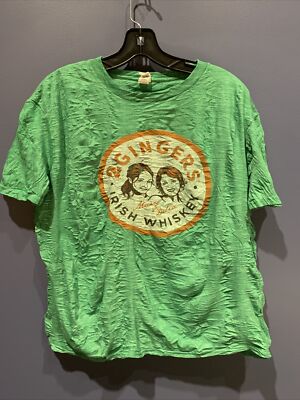 2 GINGERS IRISH WHISKEY T SHIRT ADULT Large Crinkle St Patrick s Day Crop