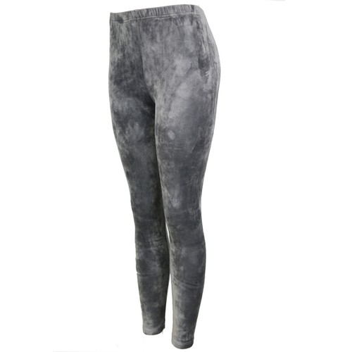 Dark Grey CRUSHED VELVET LEGGINGS GOTH 