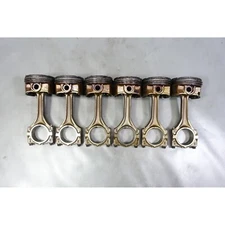 1999-2000 BMW 2.8L M52TU 6-Cylinder Piston and Connecting Rod Set of 6 138k OEM