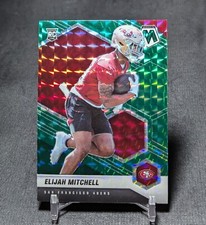 Elijah Mitchell Green Prizm Rookie RC 2021 Mosaic Card #376 San Francisco 49ers