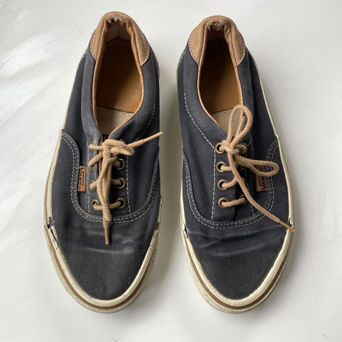 Vintage Vans Shoes 80s 90s Classic Era Low Navy Canvas Vintage Vans Shoes 80s 90s Classic Era Low Navy Canvas