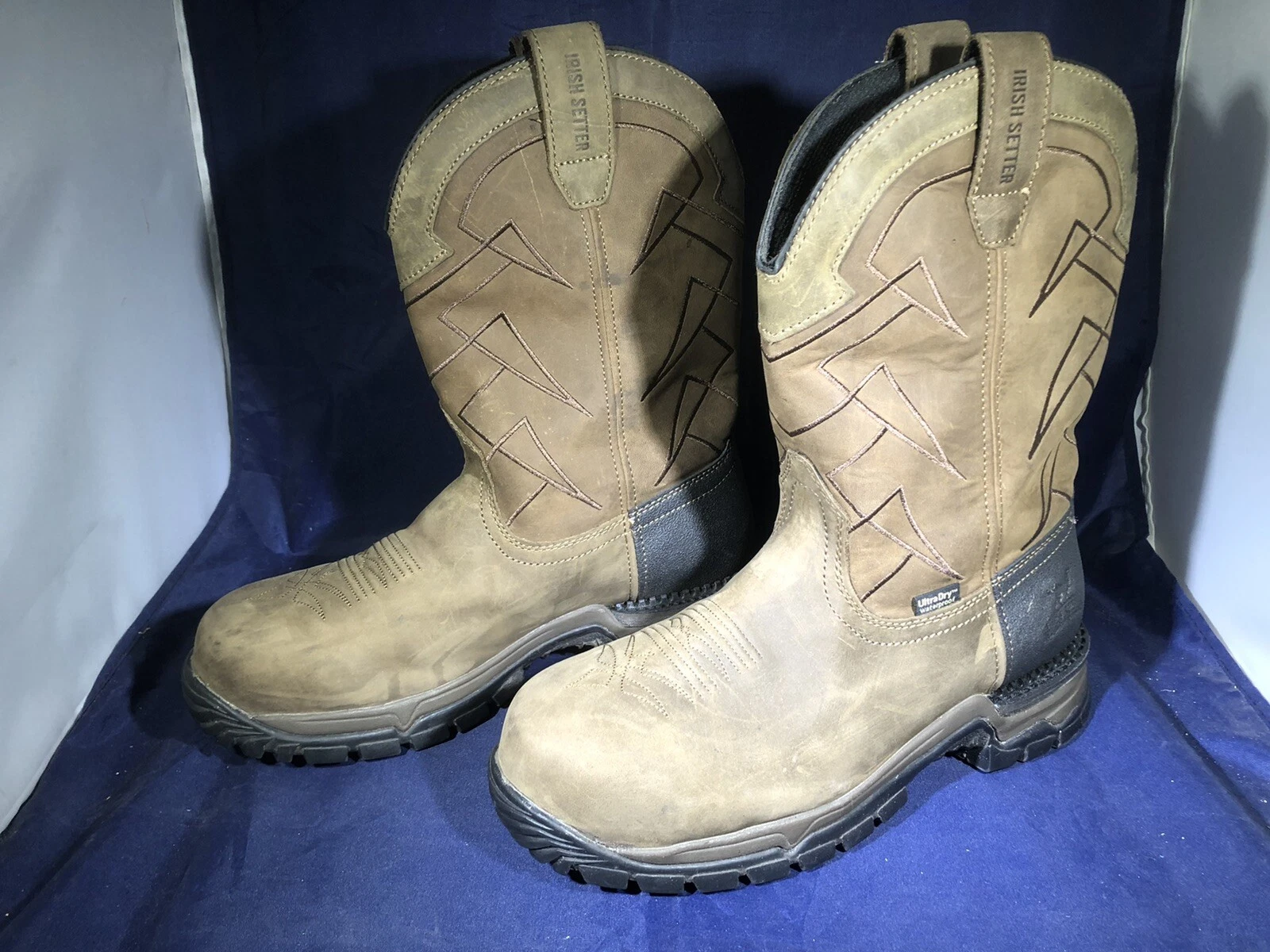 Irish Setter men’s Boots 83966 Size 9.5 Waterproof Vibrem Soles