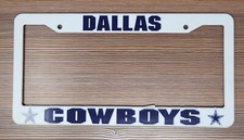 Nfl Dallas Cowboys Plastic License Plate Frame