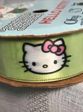 SARIO HELLO KITTY OFFRAY Decorative Craft Ribbon 7/8  x 9  NEW Collectible
